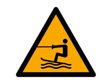 Waterskiën of gesleept wateractiviteiten gebied